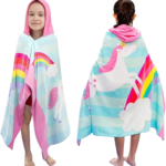 Bavilk Kids Bath Towels, Kids Towel Girls Boys Hooded